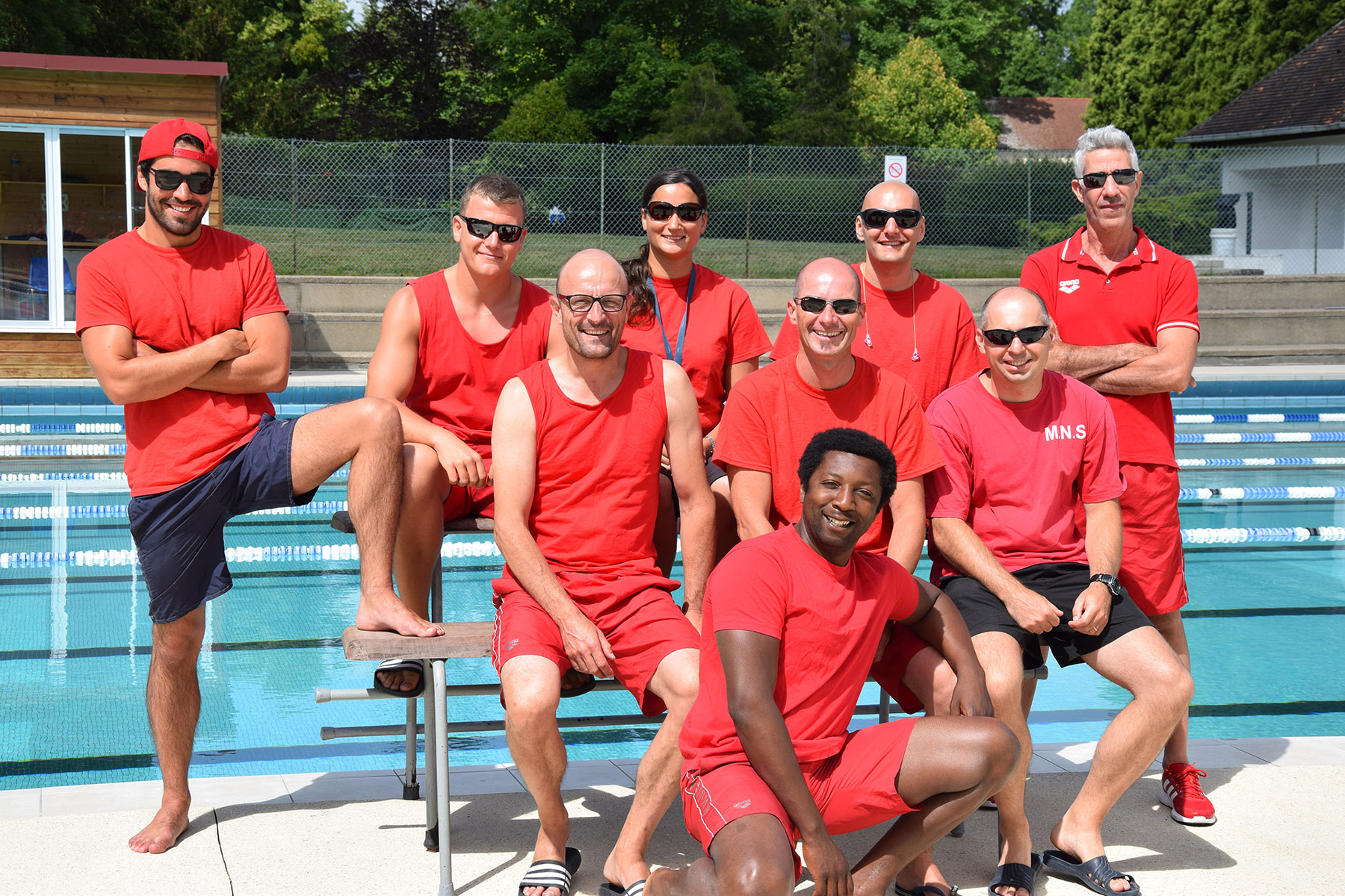 L'équipe des agents du stade nautique d'Orsay